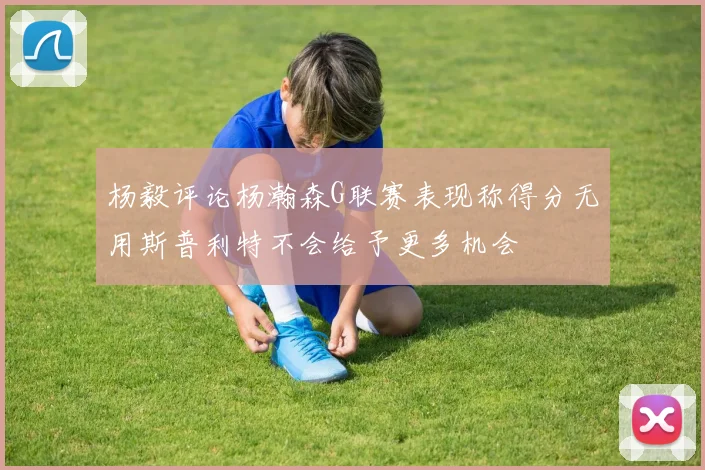 杨毅评论杨瀚森G联赛表现称得分无用斯普利特不会给予更多机会